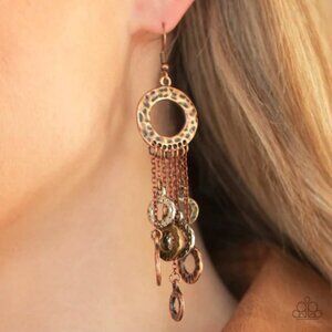 Paparazzi Jewelry Accessories -Right Under Your NOISE - Multi Earrings - Vintage
